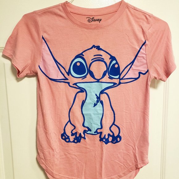GIRLS DISNEY LILO and STITCH TSHIRT - "WEIRD BUT CUTE" - S (3-5) - RN 71868 - Picture 1 of 7